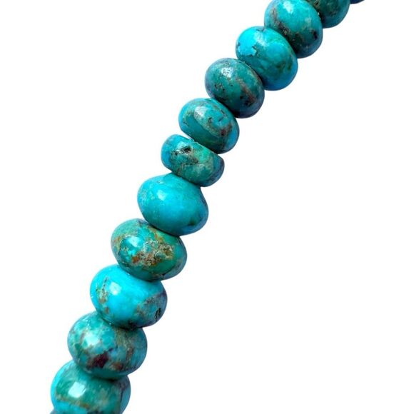 JAY KING DTR Mine Finds Genuine Turquoise Gemstone Copper Rose Gold Tone Bib Sta - Picture 3 of 16
